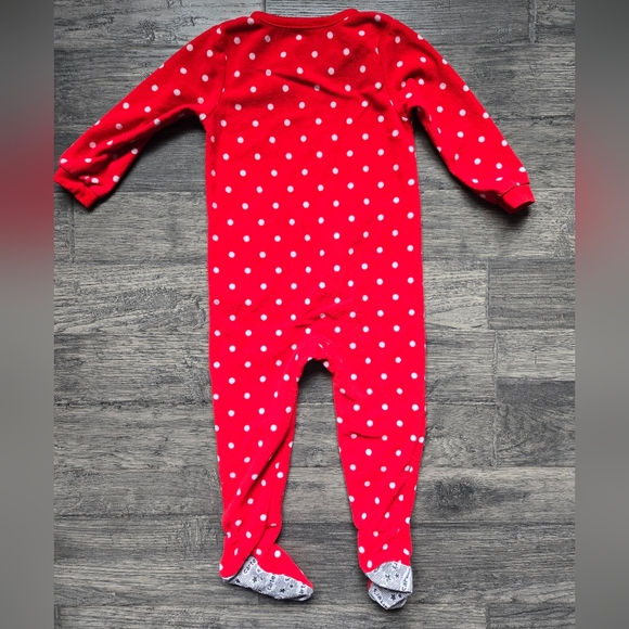 Carter's Red and White Polka Dot Onesie - Picture 4 of 4